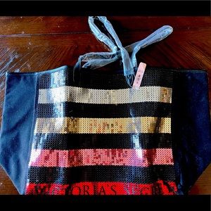 NWT Victoria’s Secret sequin tote